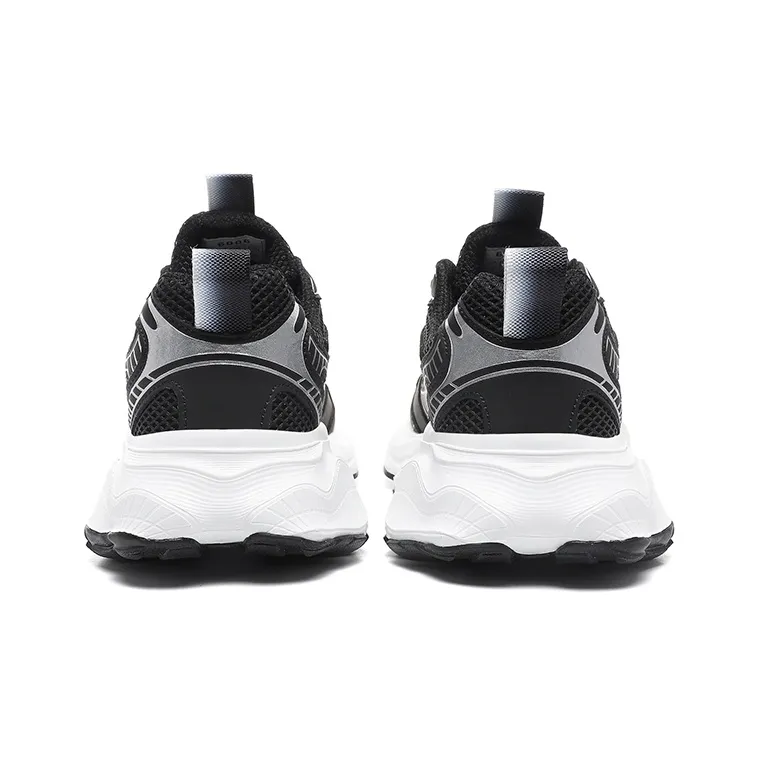CEDAR HAN Chunky Sneakers Unisex Low Top White Black-7