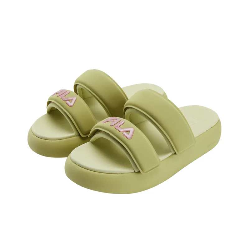 FILA DONUT Slip Resistant Abrasion Resistant Slide Slippers Women's Green-1