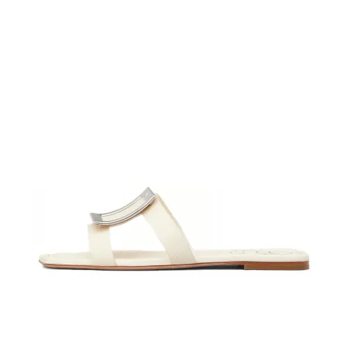 Roger Vivier Slide Slippers Women's White