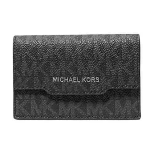 MICHAEL KORS Hudson Canvas Card Holder Men's Black