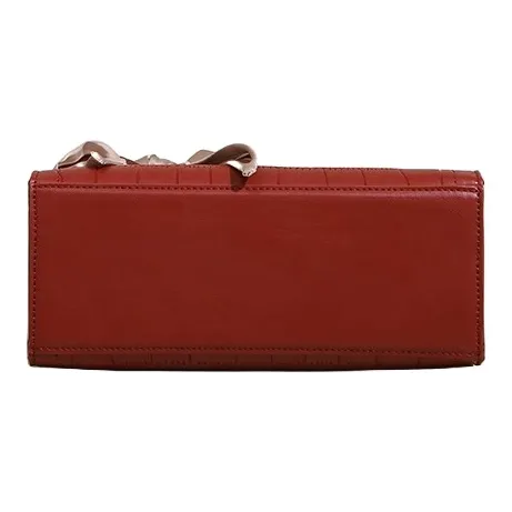 PESASRIE Microfiber Synthetic Leather Shoulder Bags Handbags Regular Women's Red/Black/Blue-6