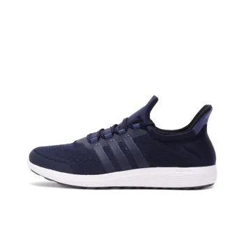 Adidas Bounce Cushioning Wear Resistant Low Top Running Shoes Men's Dark Blue