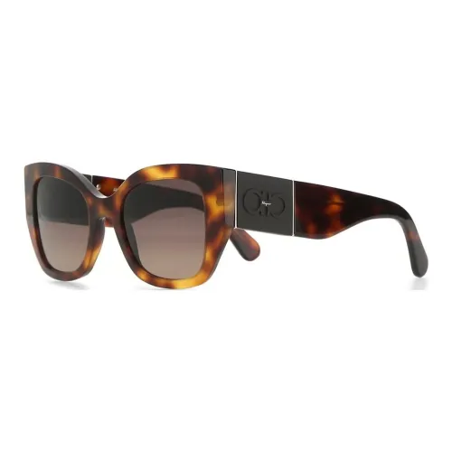 FERRAGAMO Butterfly Sunglasses Women's Tortoiseshell