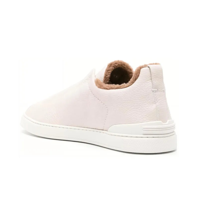 Zegna Triple Stitch Leather Sneakers-2