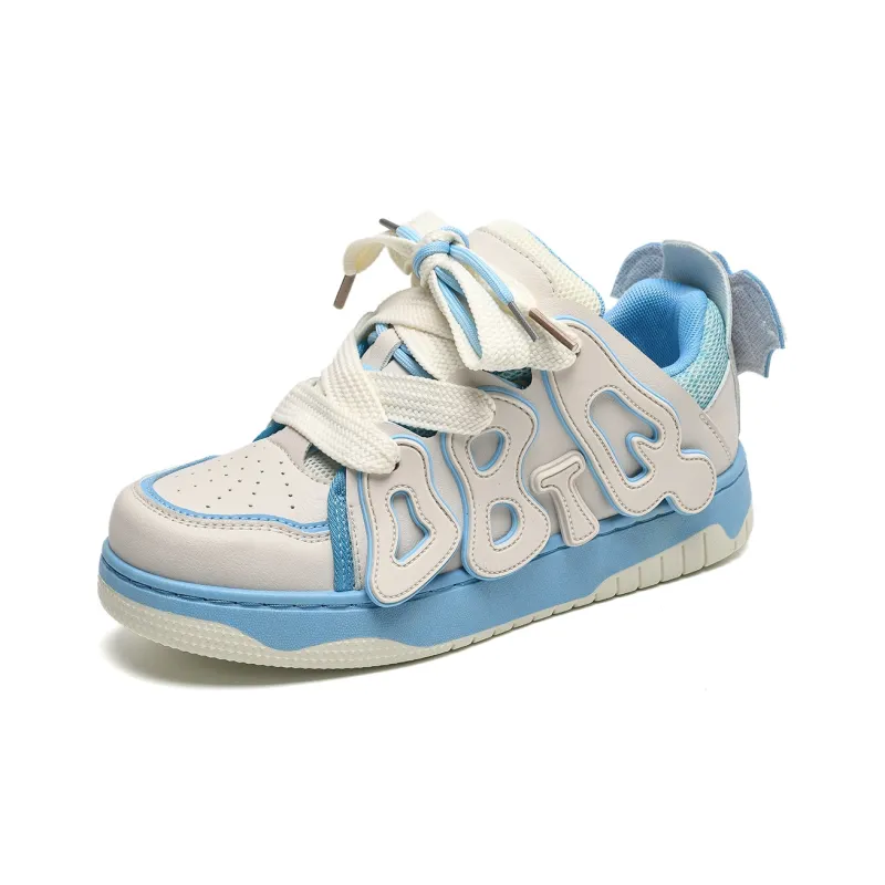 ABCIO Low Top Skateboard Shoes Women's Tiffany Blue-2