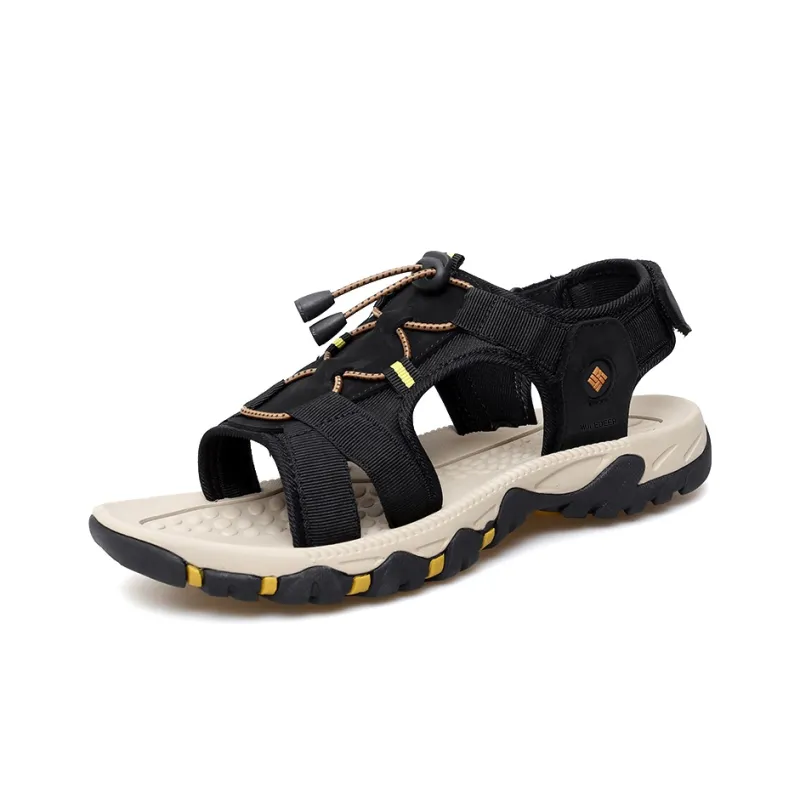 Black tailed Deer Beach Sandals Men's-1