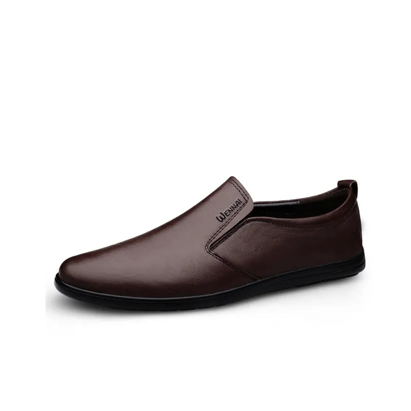 Wen Nai Casual Shoes Men's Brown-1
