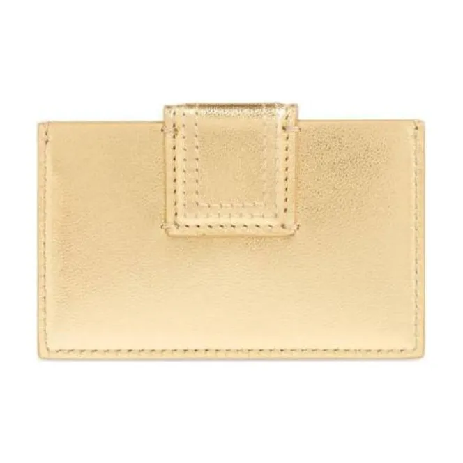 Jacquemus Sheepskin Card Holder Women's Gold-1