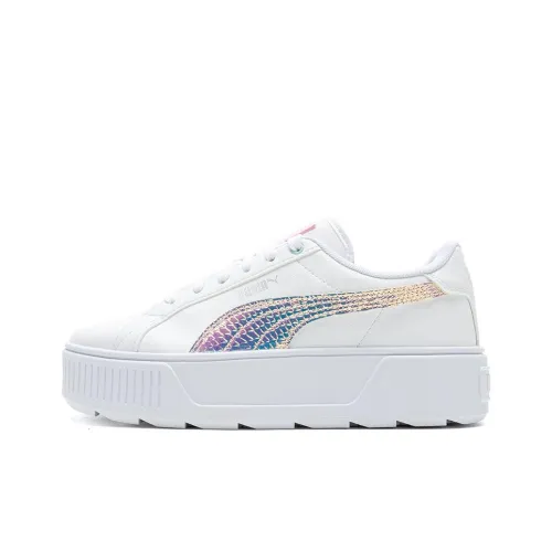 PUMA Karmen Skateboard Shoes Women's Low-Top PUMA White/Laser Pink