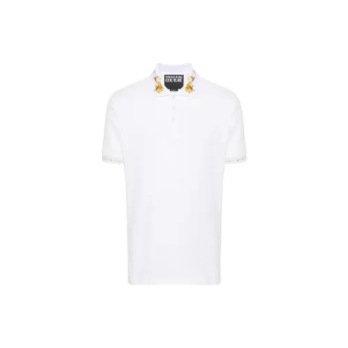 VERSACE JEANS COUTURE Polo Shirts Men White