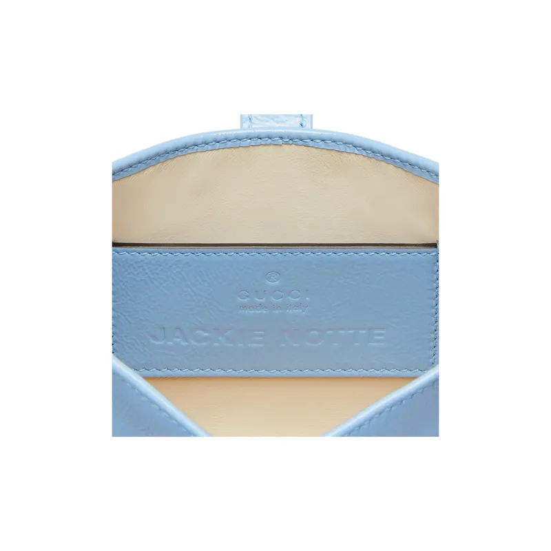 GUCCI Patent Leather Crossbody Bag Shoulder Bag Mini Women's Light Blue-7