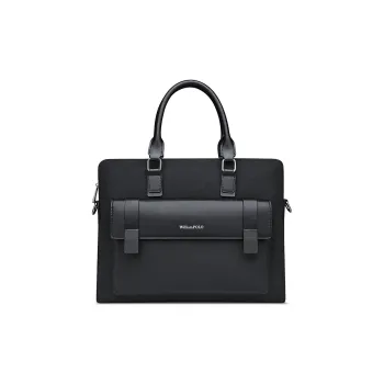 WilliamPOLO Fabric Handbag Shoulder Bag Crossbody Bag Briefcases Large Size Men's Multicolor