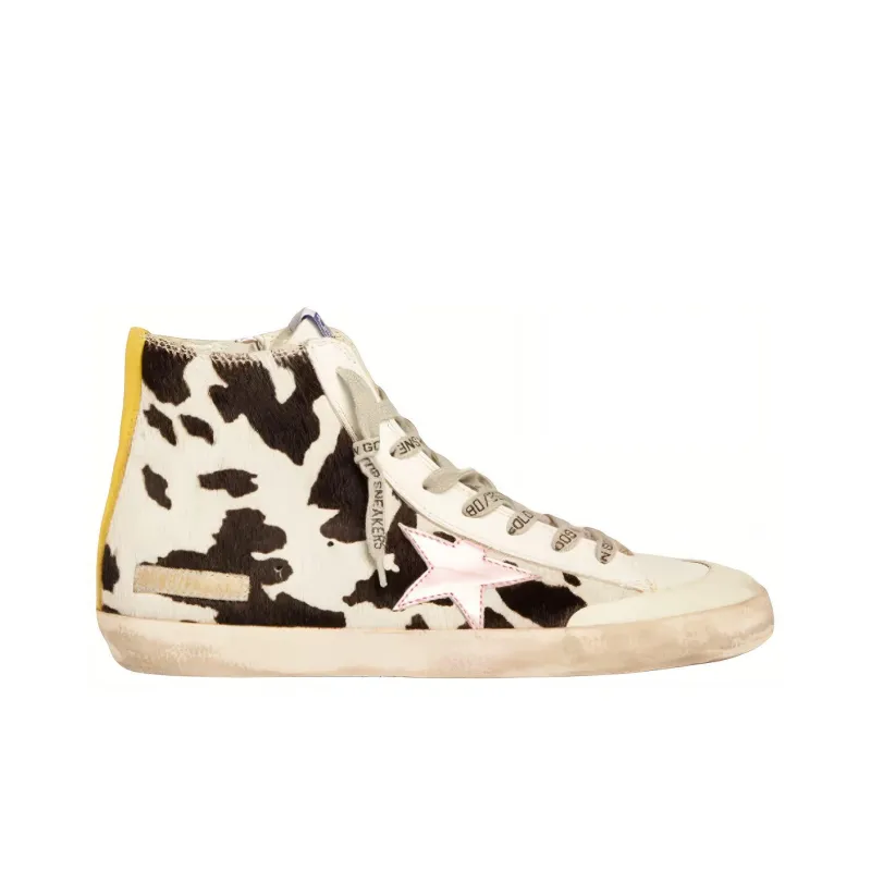Golden Goose Francy Penstar Stylish Skateboarding Shoes Women's White Old-fashioned-1