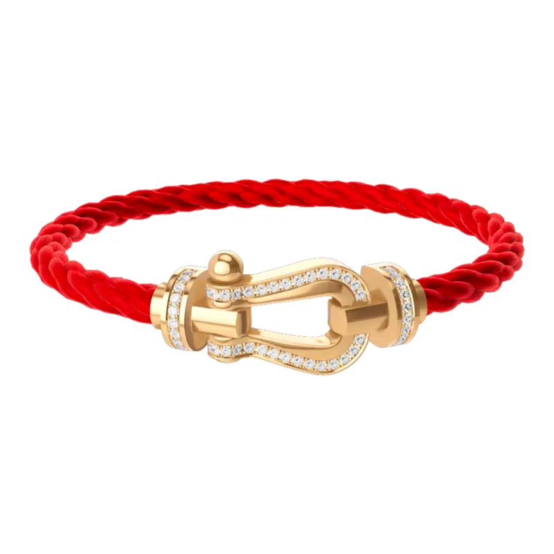 FRED K Gold Bracelets Women's Red-0