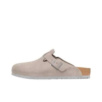 Birkenstock Boston Suede Leather 'Stone Coin' Women's