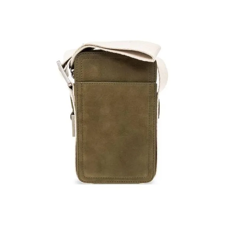 Jacquemus Grained Leather Crossbody Bag Dark Khaki-3
