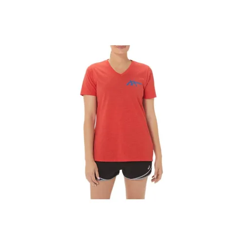 Asics HERITAGE AMERICANA T-Shirts Women's Red