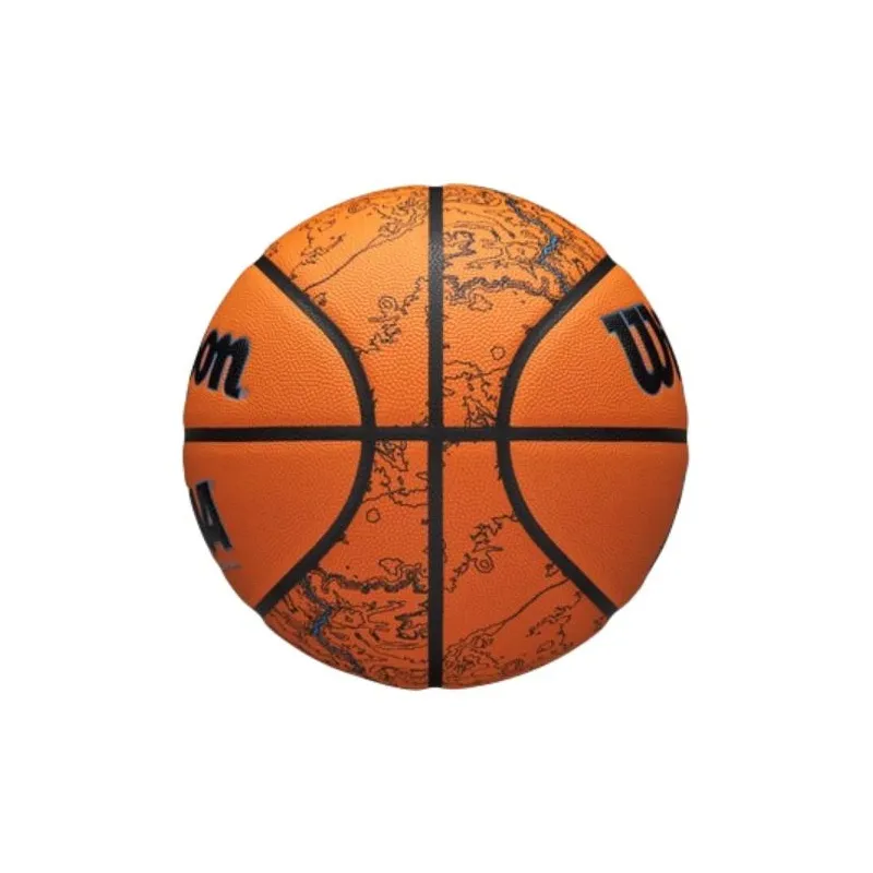 Wilson Genuine Leather Basketball Orange Size 7 Ball Training Match Unisex-3