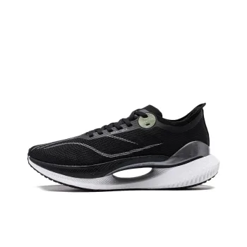 LiNing Jueying 2 Essential Cushioning Anti Slip And Wear Resistant Breathable Rebound Running Shoes Men's Black White