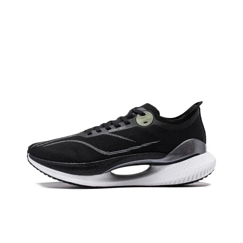 LiNing Jueying 2 Essential Cushioning Anti Slip And Wear Resistant Breathable Rebound Running Shoes Men's Black White-0