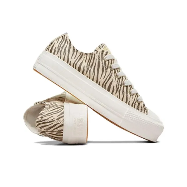Converse Women's Chuck Taylor All Star Lift Low 'Zebra Print' Women's-3