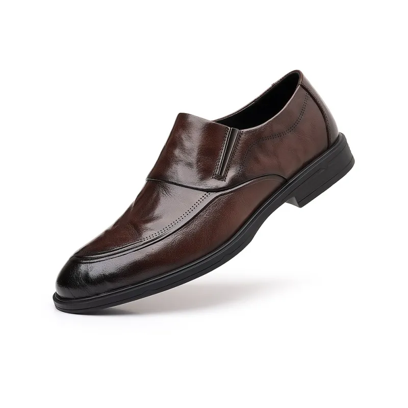 Mulinsen Dress Shoes Men Low Top Black-1