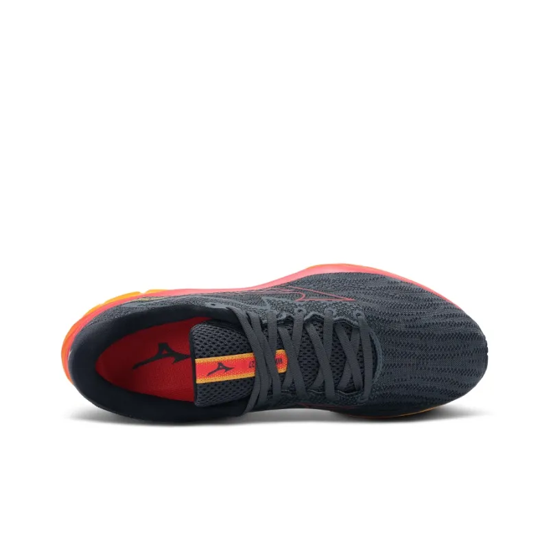Mizuno Wave Rider 27 'Turbulence Cayenne Citrus'-3