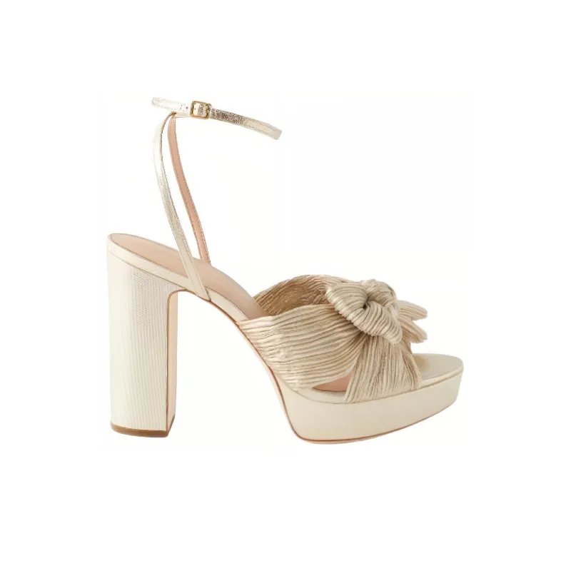 Loeffler Randall Natalia Strap Sandals Women's Light Gold-1