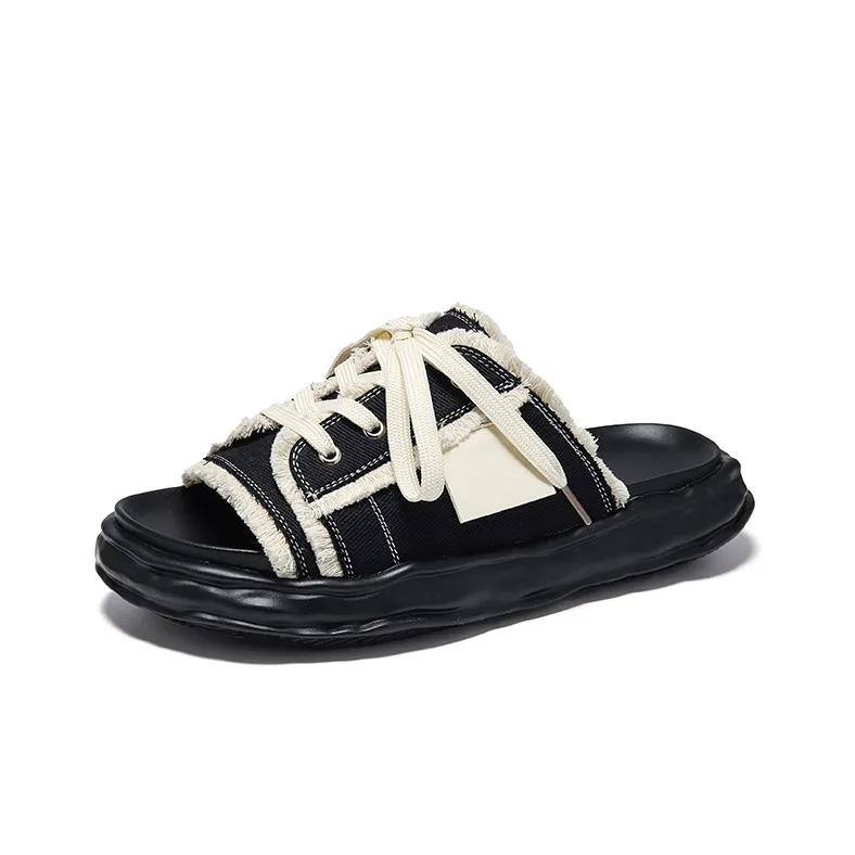 V ZERO FIVE Slide Slippers Men's Black-0