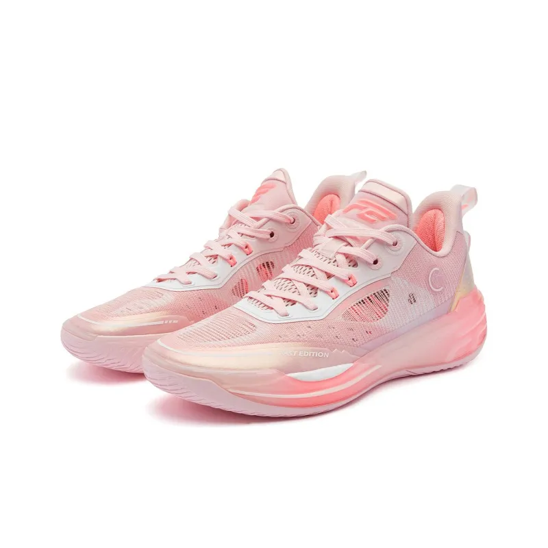 QIAODAN FE2.0 Strength Low-Top Q-KUNGFU TURBO Basketball Shoes Men's Pink-2