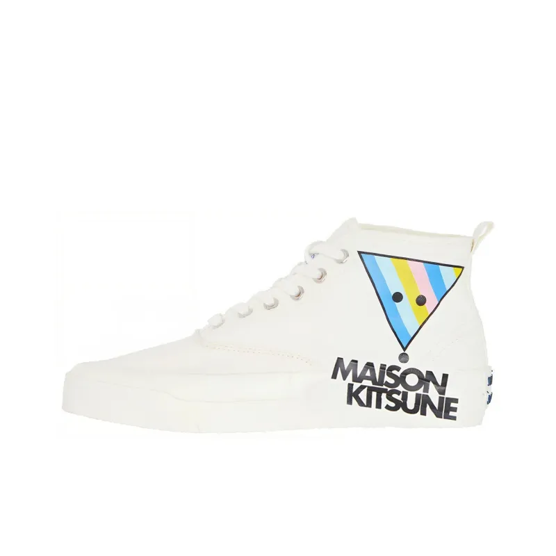 Maison Kitsune High Top Canvas Shoes-0
