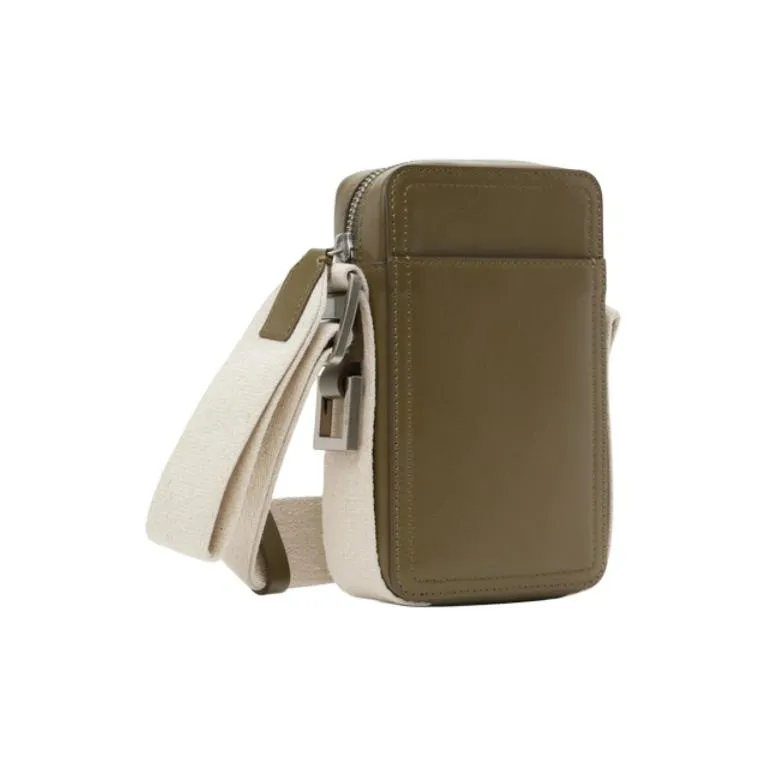 Jacquemus Grained Leather Crossbody Bag Dark Khaki-2