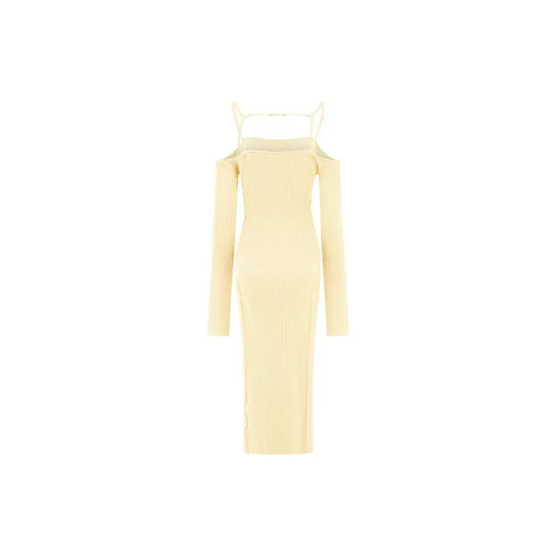 Jacquemus Sierra Ribbed Midi Dress-1