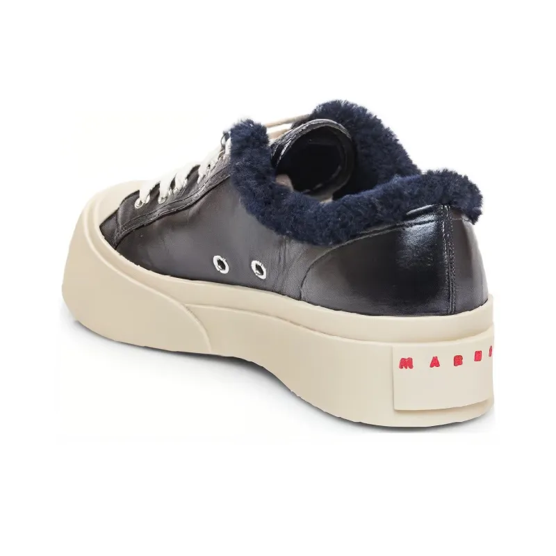 MARNI Pablo Lace-Up Sneaker 'Black Fur'-3