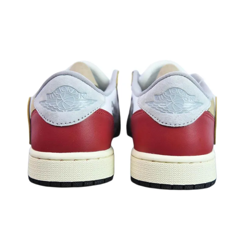 Travis Scott X Off white X Jordan Air Jordan 1 Vintage Basketball Shoes Men Low Top-3