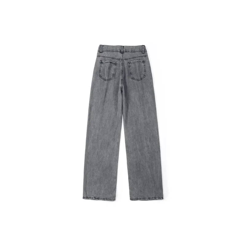 BENGIN Jeans Women's Black Gray-1