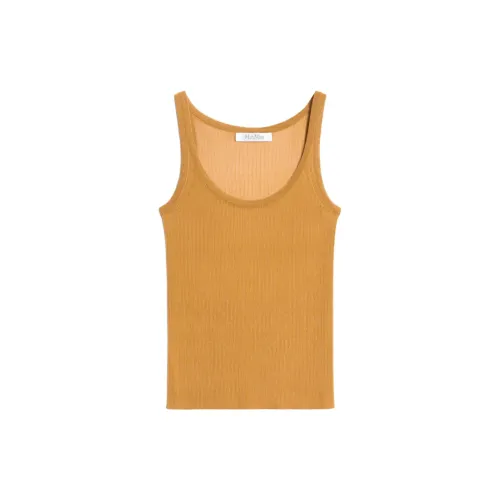 MaxMara Tank Tops Women's Tobacco Brown