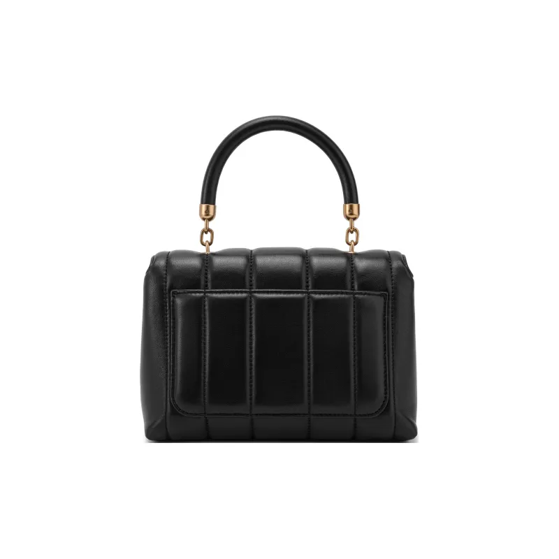 TORY BURCH Kira Leather Shoulder Bag, Crossbody Bag, Handbag Trumpets Women's Black-2