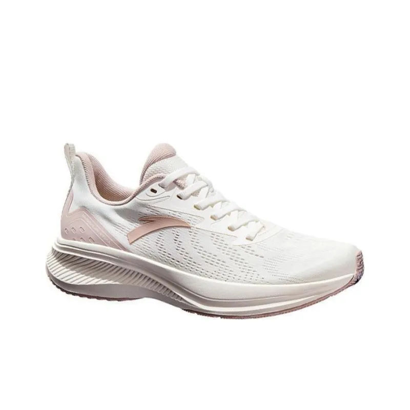 Anta Cushioning Wear-Resistant Low-Top Running Shoes Women's White Gray-1