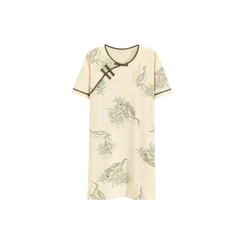 The Story Of The Flower Season Nightgown Women's Apricot-0