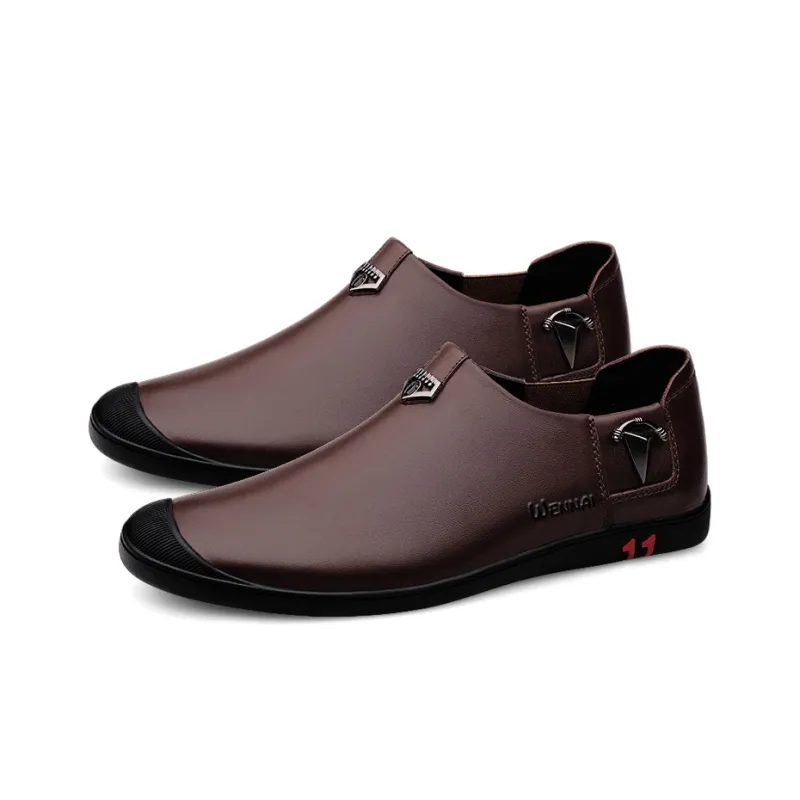Wen Nai Casual Shoes Men's Brown-3