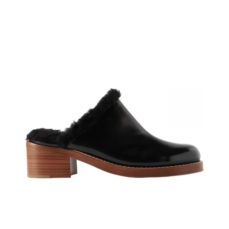 GABRIELA HEARST Wrap-toe Slippers Women's Black-1