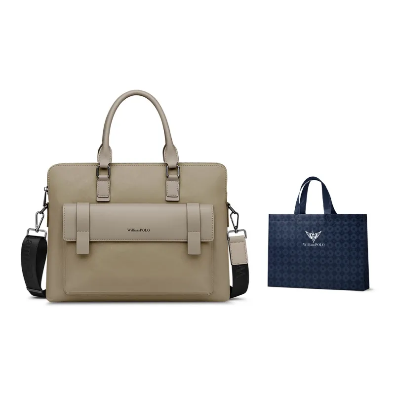 WilliamPOLO Fabric Handbag Shoulder Bag Crossbody Bag Briefcases Large Size Men's Multicolor-21