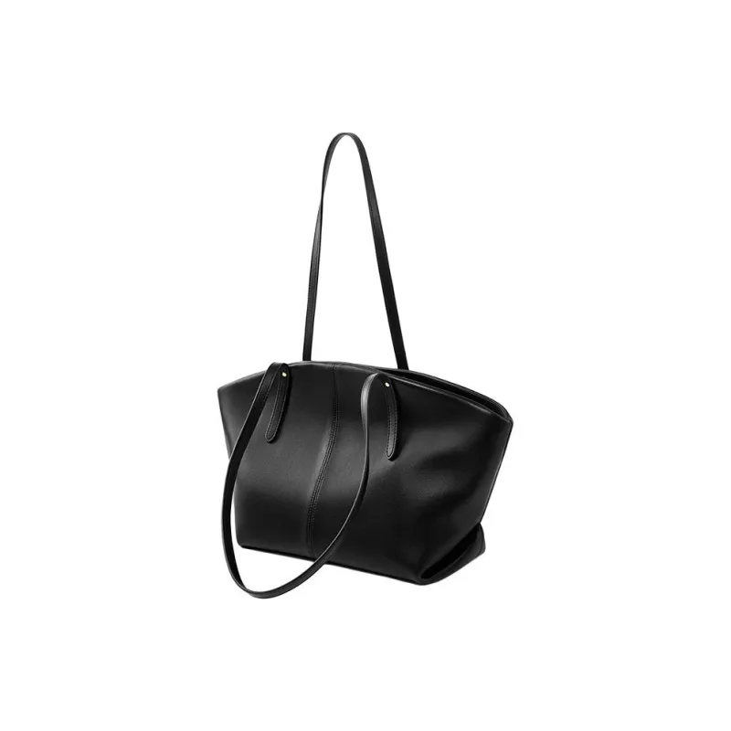 Carnival Keep Cow Leather Shoulder Bags Handbags Regular Women's Black/Caramel-1