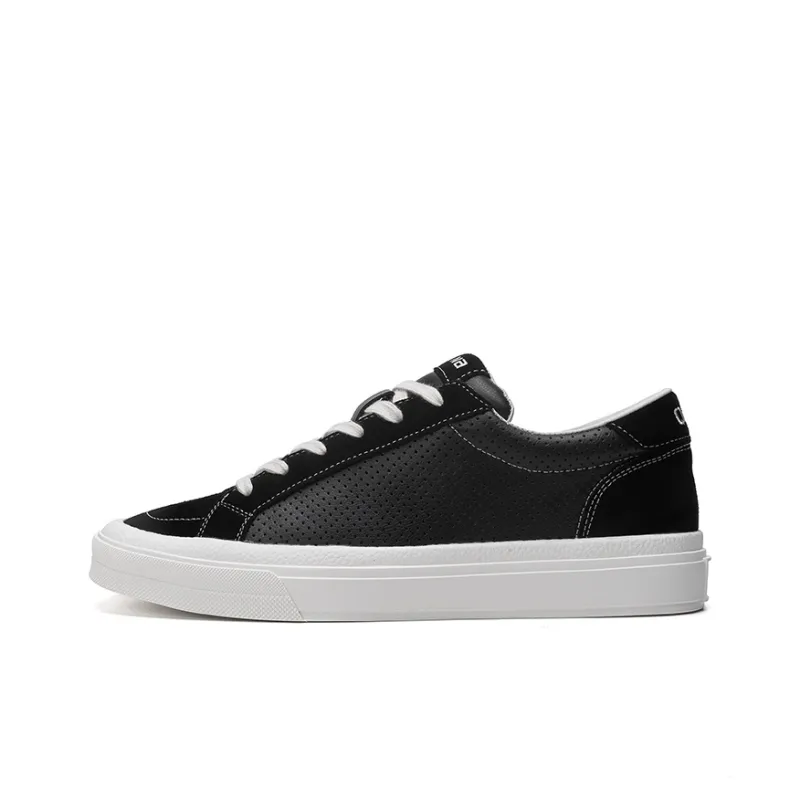 Frogs Breathable Slip-Resistant Lightweight Wear-Resistant Low-Top Stylish Skateboarding Shoes Men's White-5
