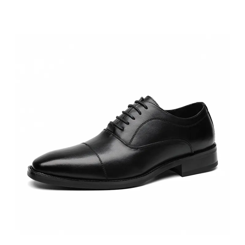 Product B Dress Shoes Men Low Top Brown/Black/Red-5