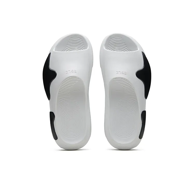 EQLZ EQUALIZER Oasis Quiet Abrasion Resistant Slide Slippers Unisex White Black-3