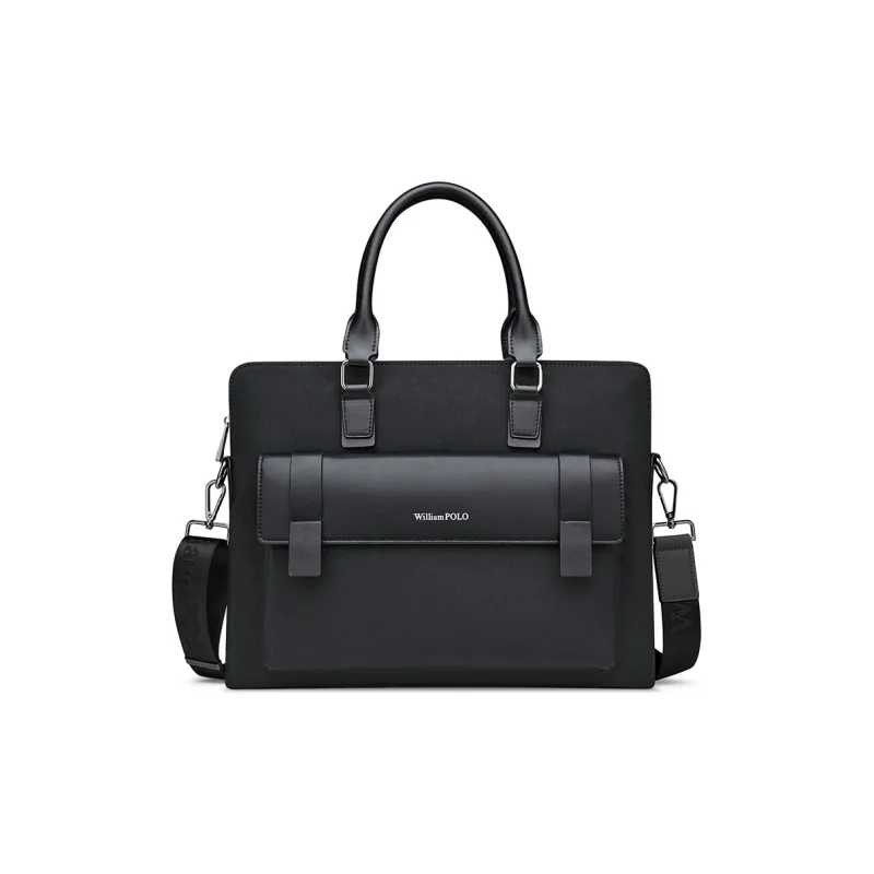 WilliamPOLO Fabric Handbag Shoulder Bag Crossbody Bag Briefcases Large Size Men's Multicolor-1