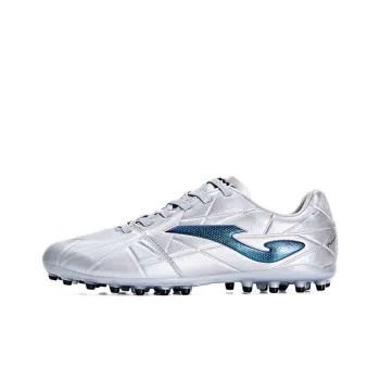 Joma Training Series MG Rubber Short Studs Anti Slip Wear Resistant Soccer Shoes Men's Silver