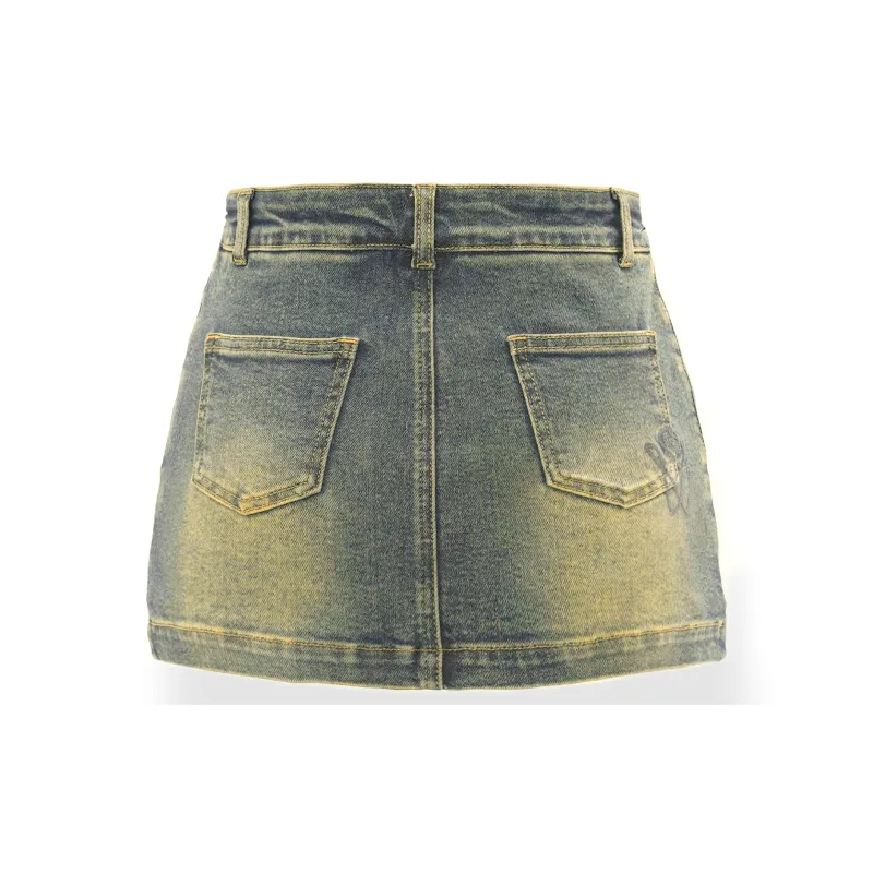 NOTAWEAR Denim Short Skirts Women's Symphony Blue-1
